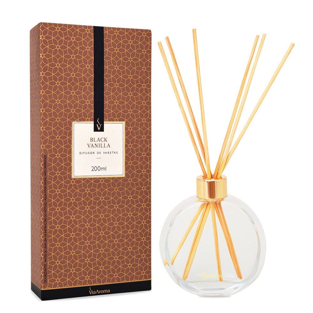 Difusor de Varetas Black Vanilla Via Aroma 200ml