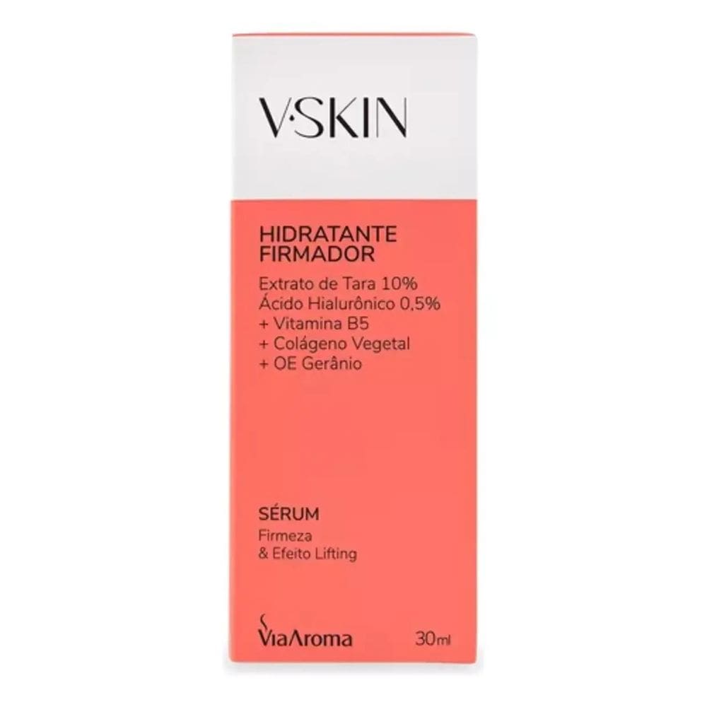 V.Skin Sérum Hidratante Firmador Ácido B5 Colágeno Óleo Essencial Via Aroma 30ml