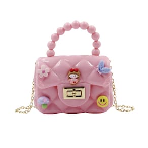 Bolsa Jelly Bag MOSSTYUS Princess Toddler para crianças e meninas rosa