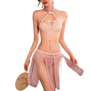 Fantasia de cosplay SINROYEE, vestido de empregada sexy de anime feminino