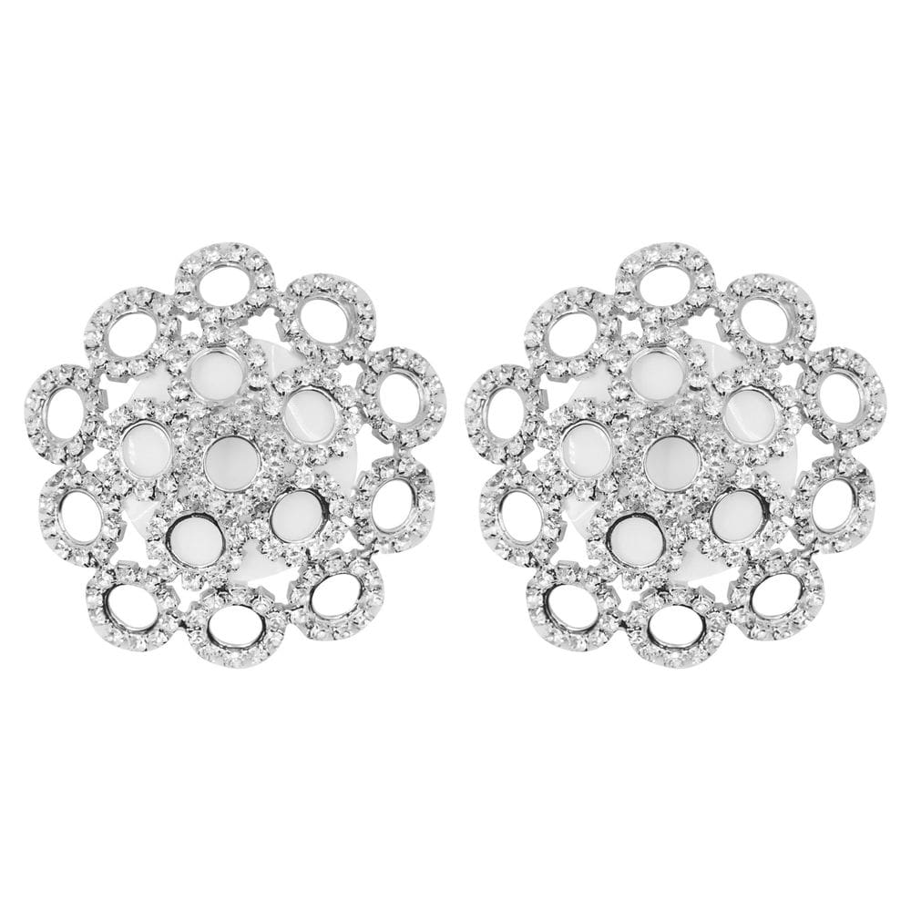 Capas para seios MOSSTYUS Rhinestone Pasties Sparkle Nipple Cover