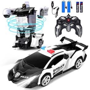 Carro de controle remoto Dolanus Transform Robot RC com baterias