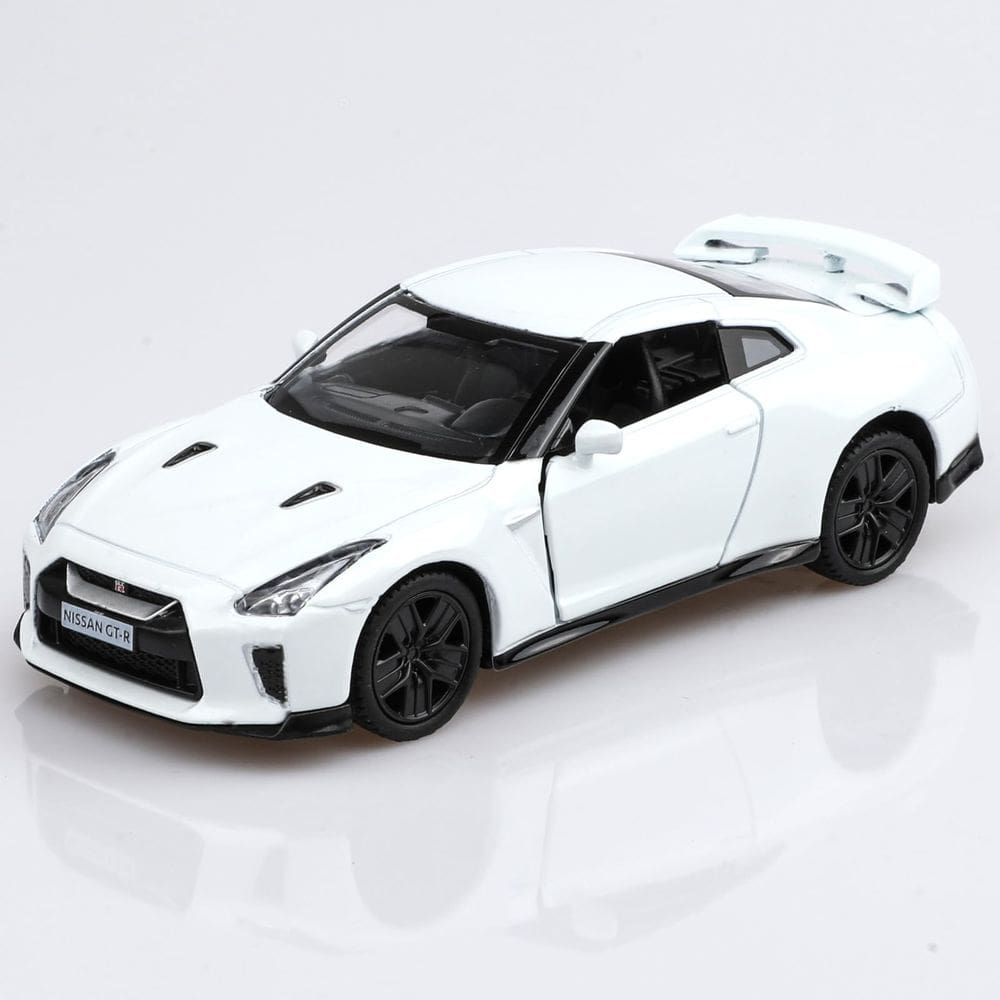 Modelo de carro TOKAXI Nissan GTR R35 escala 1/36 branco