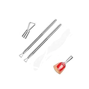 Limpador de unhas para cutículas WOIWO Stainless Steel Triangle x2