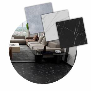 Piso Vinilico Placa Autocolante Caixa 2 M2 - Marmore Preto