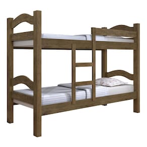 Beliche Montessoriana Absolut Resistente 100% MDF Proteção Lateral Escada Fixa Quarto Solteiro Pequeno Retrô - RPM