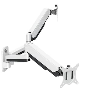 Suporte de parede para monitor duplo MOUNT PRO para telas de 13-32" brancas