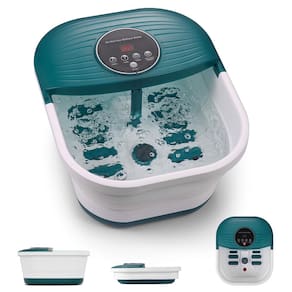 Massageador de banho de spa para pés CURECURE dobrável com aquecimento e temporizador