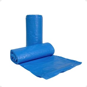Saco Para Lixeira Lixo Bobina Azul Resistente 15L- Com 20Un