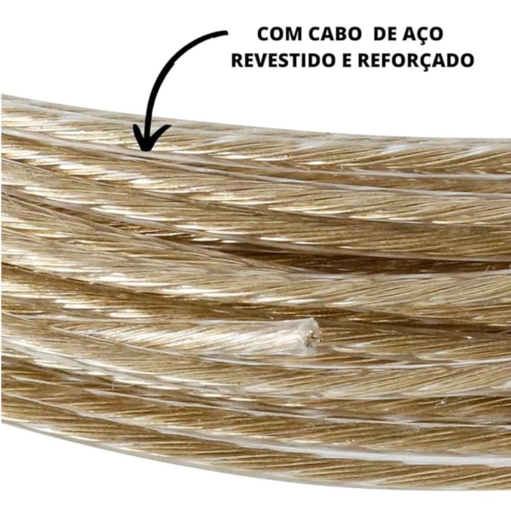 Cabo de Aço Plastificado para Varal Nacional 20m