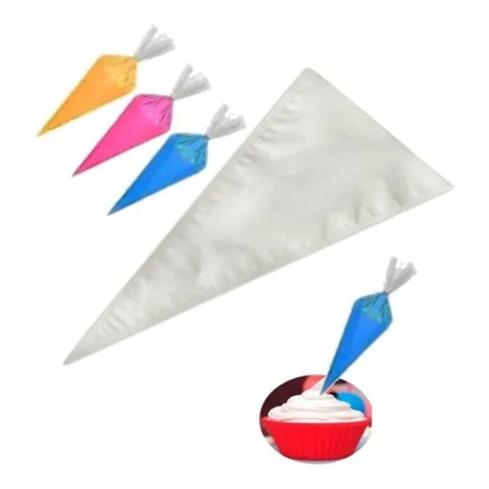 Manga Saco De Confeitar Descartável Médio 35cm 25 Unid