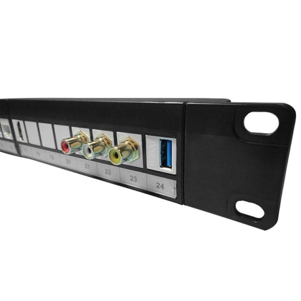 Patch Panel Descarregado 24 Portas 1u Seccon Wt 2040a