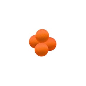 04 Bolas De Espuma Neon Luz Negra- 2 Inch Cor Laranja