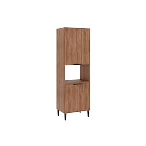 Torre Quente De Cozinha Paneleiro Alpha 2514 Com 1 Forno E 4 Portas 70cm Freijó Off White