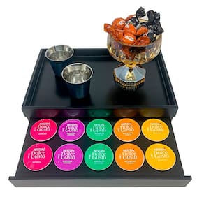 Bandeja Porta Cápsula Dolce Gusto 15 Cápsulas Preta