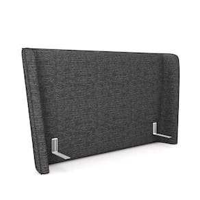Cabeceira Design Para Cama King Torres Pés Em Madeira Linho Produto G91 - Gran Belo