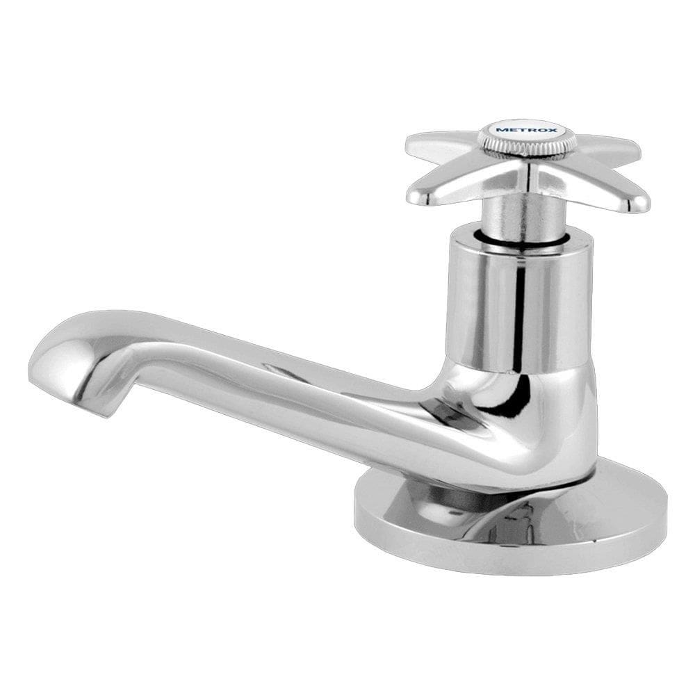 Torneira Lavatório de Mesa Metrox Lite 1193 C23 | Cromado Com Bica Baixa 1/4 de Volta