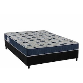 Conjunto Box Casal: Colchão Anatômico Ortobom D28 Iso 60 + Base Crc Suede Black (138x188)