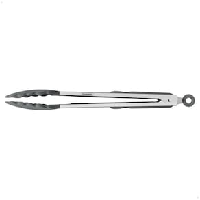 Pegador Multiuso Tramontina Moldê Em Silicone Cinza E Aço Inox 29cm 25817160