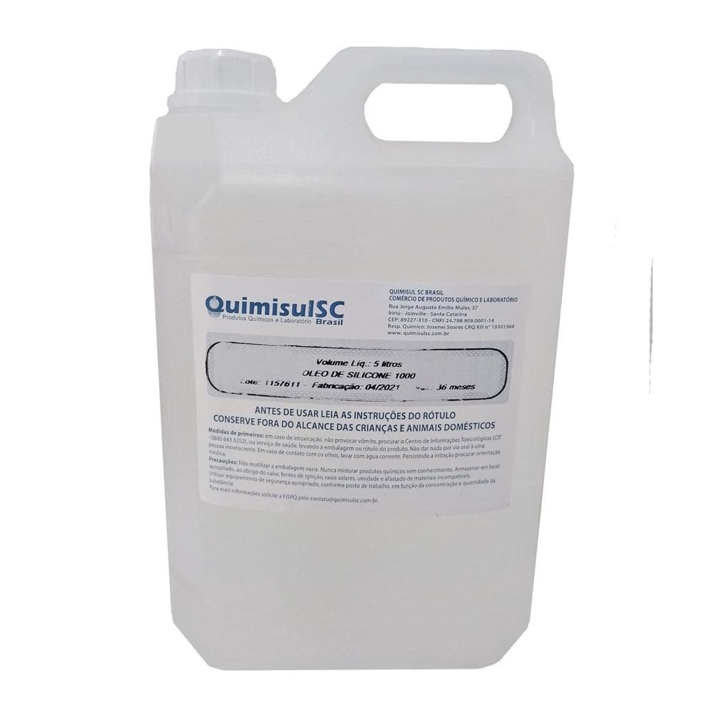 Óleo De Silicone V 1000 - Frasco 5 Litros
