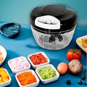 Mini Processador E Triturador De Alimentos Manual 3 Lâminas