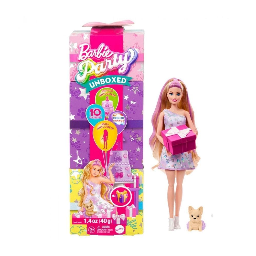 Barbie Parte Unboxed Party Loira Jfg68 Mattel