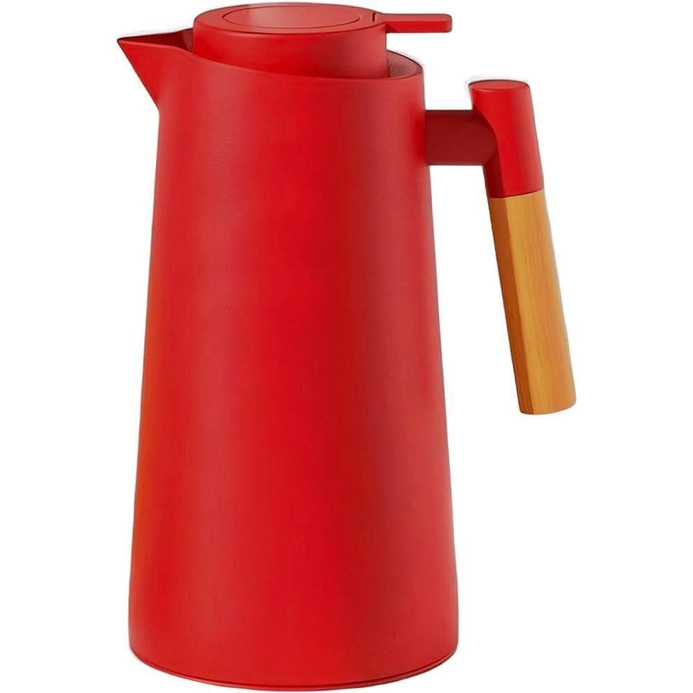 Garrafa Térmica De Mesa Nórdica Vermelho Café Chimarrão 1l