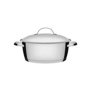Caçarola Rasa Tramontina Allegra Em Aço Inox Com Fundo Triplo 24 Cm 4,2 L