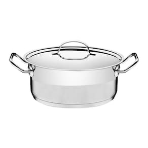 Caçarola Tramontina Professional Rasa Em Aço Inox 24 Cm 4,7 L