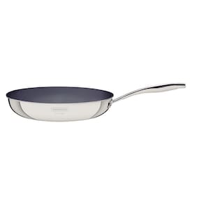 Frigideira Tramontina Grano Em Aço Inox Revestimento Interno Cerâmico Grafite 30 Cm