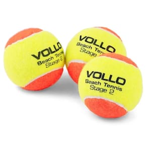 Bola De Beach Tennis Vollo - Kit C- 3 Unidades - Ref Vbt001 Tamanho Unico Cor Amarelo