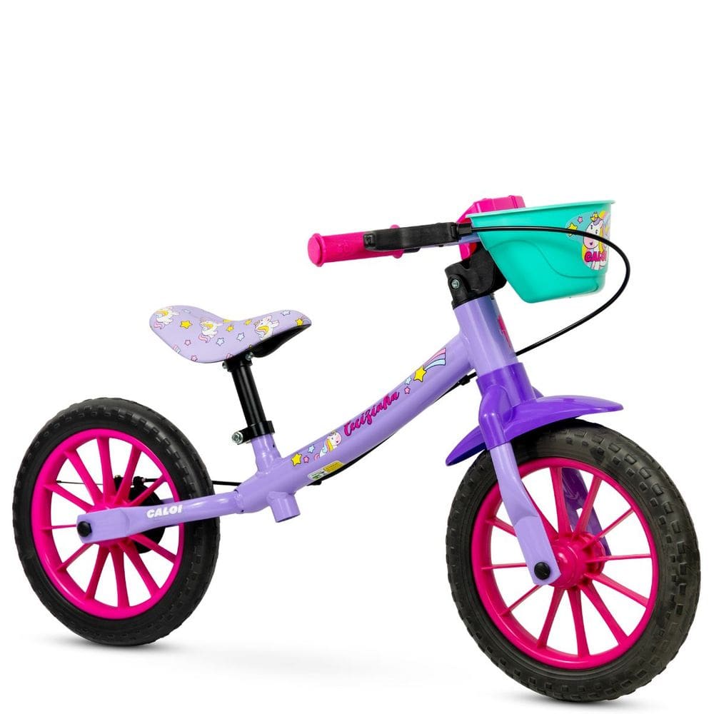 Bicicleta Infantil Feminina Aro 12 Nathor Balance Cecizinha