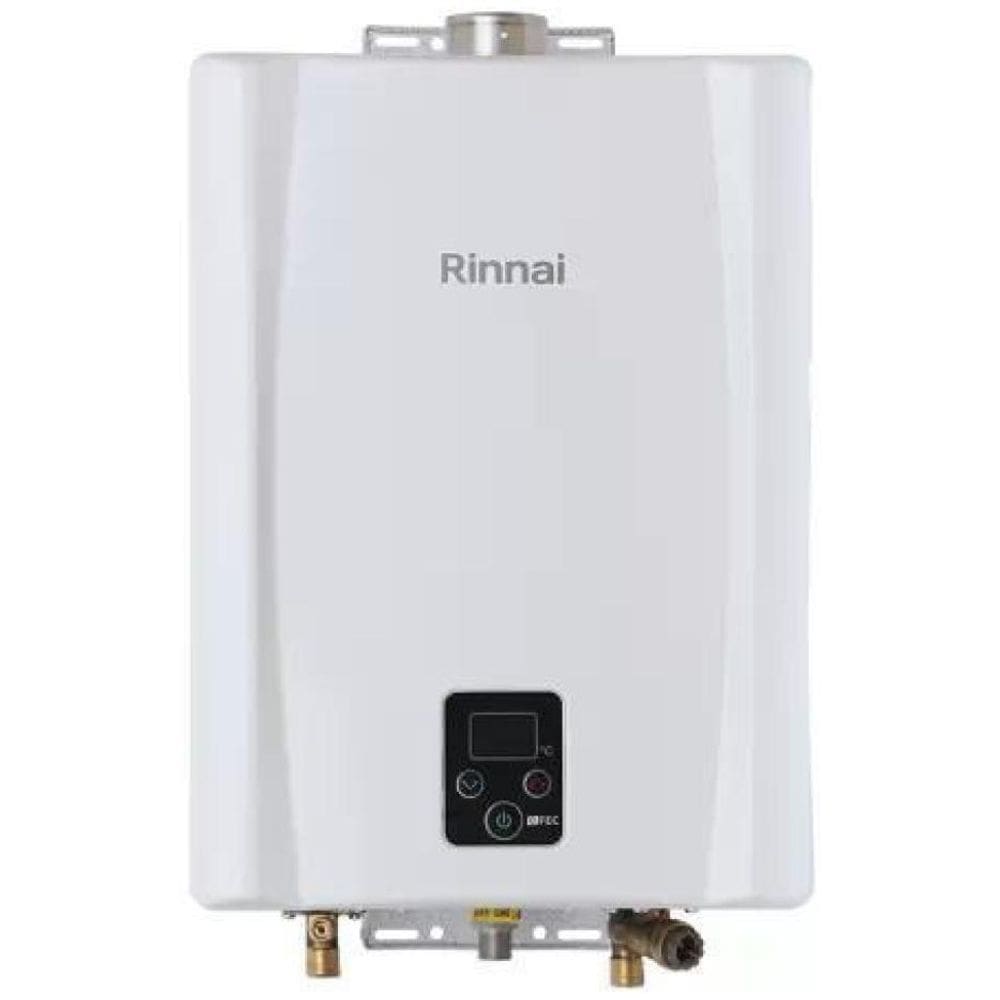 Aquecedor A Gás Rinnai Digital 21 Litros E210 Fec Gn Branco