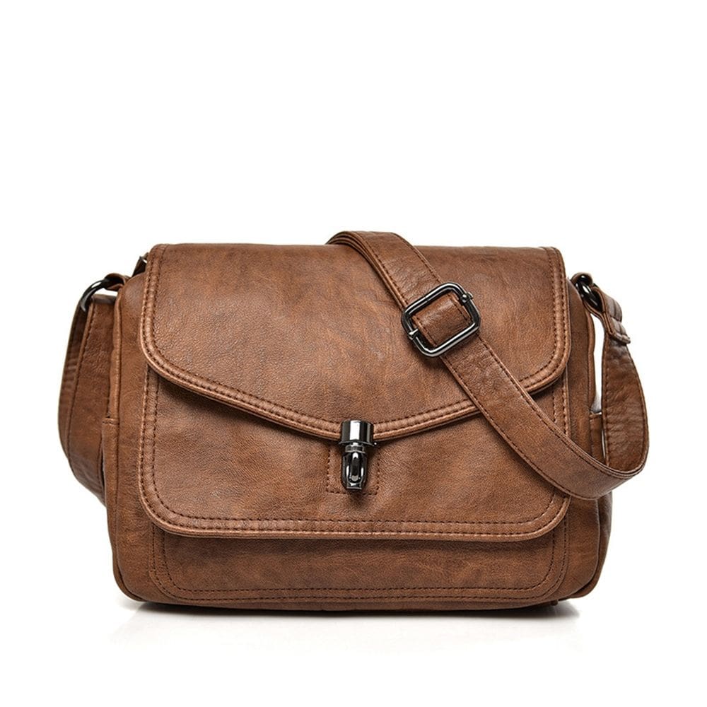 Bolsa Feminina Transversal Moderna Elegante Luxo Couro Pu