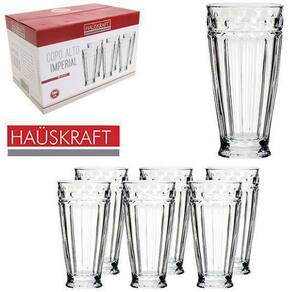 Kit 6 Copos Vidro Alto Imperial Hauskraft 280Ml