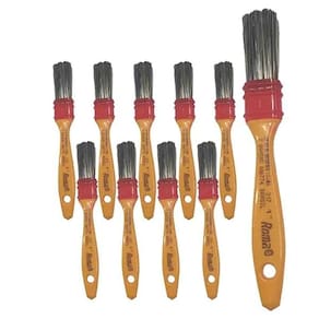Kit Com 10 Trincha Gold Cerda Gris 317 1 Polegada - Roma