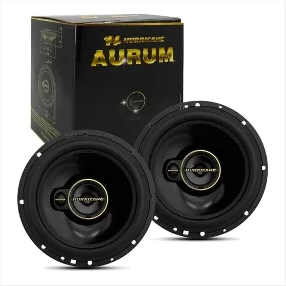 PAR ALTO FALANTE AF TRIAXIAL 6 AURUM HURRICANE 240W POTÊNCIA MÁXIMA 89dB 4 OHMs