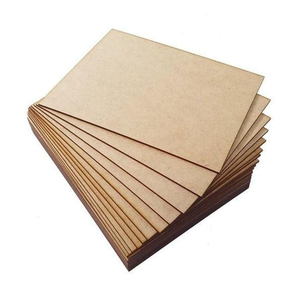 Chapa Placa Mdf 3mm (15cm X 10cm) 100pcs