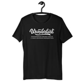 Camiseta TShirt Masculina Wanderlust Viajar