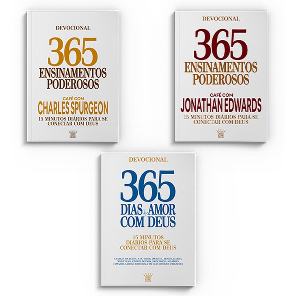 Combo 365 dias de Fé - Kit com 3 Livros