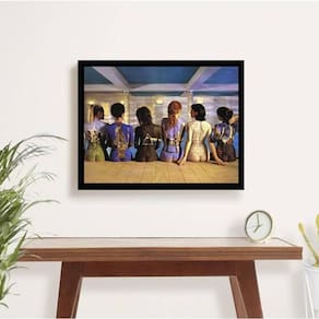 Quadro Pink Floyd Mulheres Nuas 24X18Cm - Com Vidro