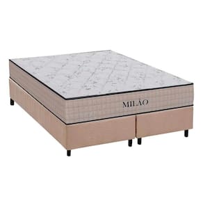 Conjunto Box Queen: Colchão Espuma Ortho D33 Milão + Base Crc Suede Clean (158x198)