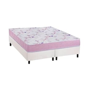 Cama Box Queen: Colchão Espuma D33 Ortobom Physical Hiper Resistente 17 + Base Crc Courano White (158x198)