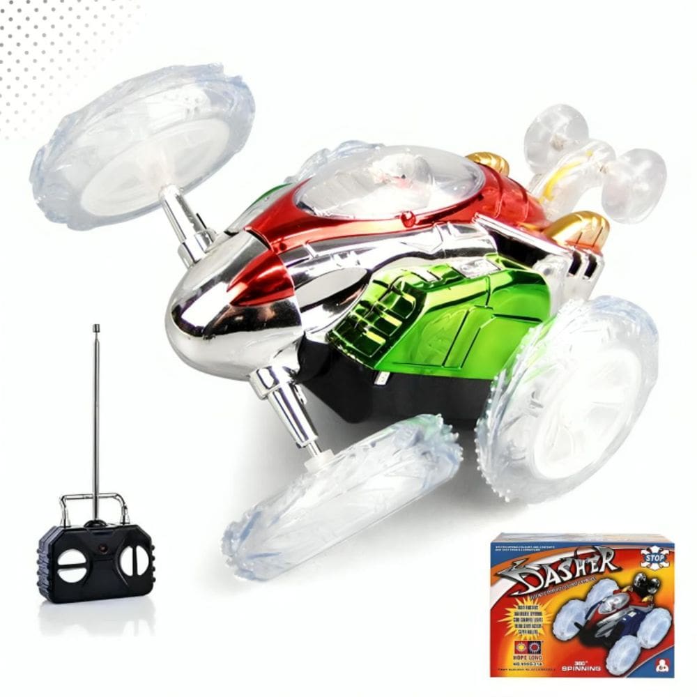 Carrinho Controle Maluco Luz Led 360 Inteligente
