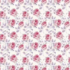 Papel De Parede Rosas Vermelhas E Lilas Fundo Branco Sala