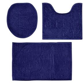 Jogo de Tapete Para Banheiro de Microfibra Antiderrapante Soft Ball Short 3 peças - Rio Home