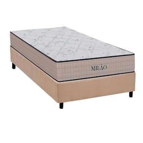 Conjunto Box Solteiro: Colchão Espuma Ortho D33 Milão + Base Crc Suede Clean (78x188)