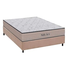 Conjunto Box Casal: Colchão Espuma Ortho D33 Milão + Base Crc Suede Clean (138x188)