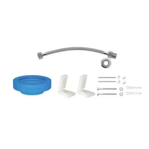 Kit de Instalação para Bacia com Caixa com Fixação Lateral Deca Cromado 1201.C.KIT.PCD