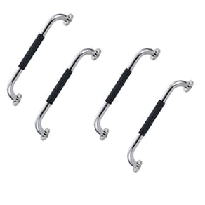 Barra de Apoio 40cm Inox Suporte Antiderrapante Kit 4 unidades Idoso Cadeirante Gestante Criança Casa Banheiro Box Segurança